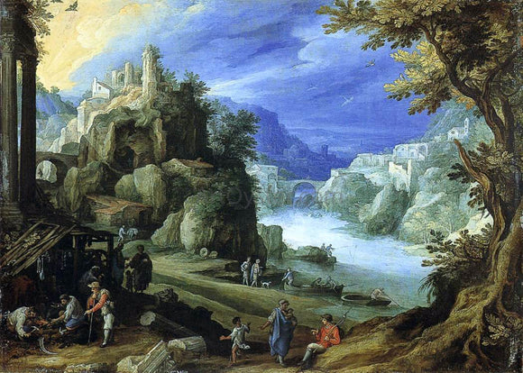  Paul Bril Fantastic Landscape - Art Print