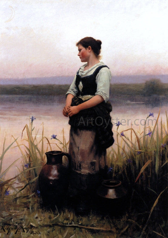  Daniel Ridgway Knight Far Away Thoughts - Art Print