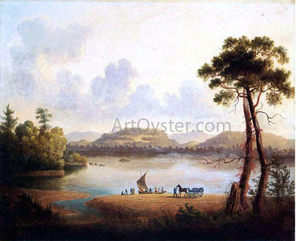  William Guy Wall Farewells on the Hudson - Art Print