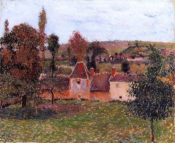  Camille Pissarro A Farm at Basincourt - Art Print