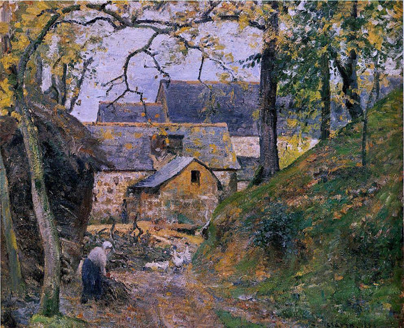  Camille Pissarro A Farm at Montfoucault - Art Print