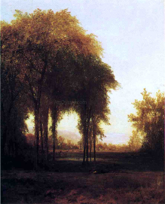  John Frederick Kensett Farm at the Edge of the Forest - Art Print