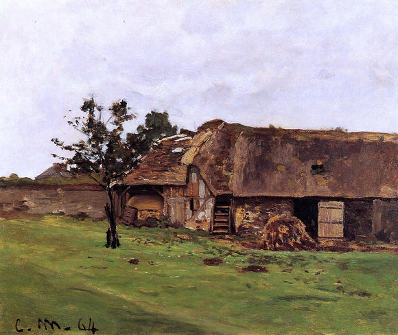  Claude Oscar Monet Farm near Honfleur - Art Print