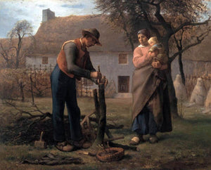  Jean-Francois Millet Farmer Inserting a Graft on a Tree - Art Print