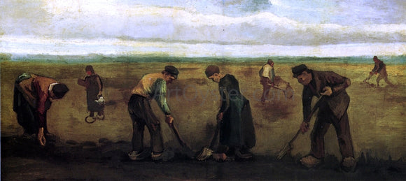  Vincent Van Gogh Farmers Planting Potatoes - Art Print