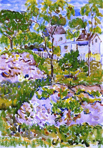  Maurice Prendergast A Farmhouse in New England - Art Print