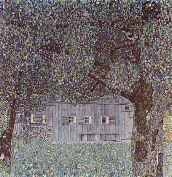  Gustav Klimt Farmhouse in Upper Austria - Art Print