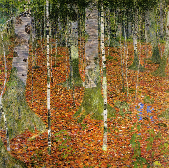  Gustav Klimt Farmhouse with Birch Trees - Art Print