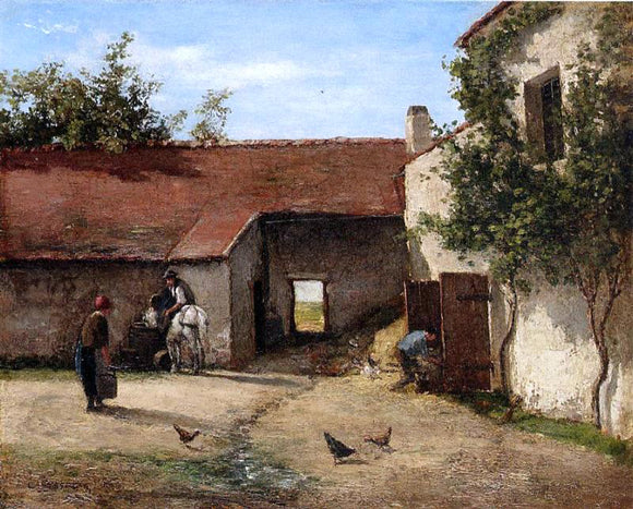  Camille Pissarro Farmyard - Art Print