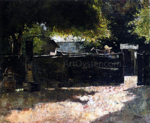  Lesser Ury Farmyard with Well - Art Print