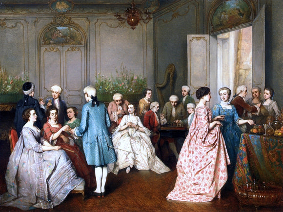  Benjamin Eugene Fichel Fashionable Soiree - Art Print