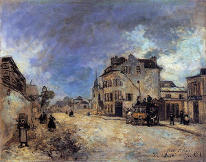  Johan Barthold Jongkind Faubourg Saint-Jacques, the Stagecoach - Art Print