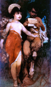  Hans Makart Faun und Nymph - Art Print