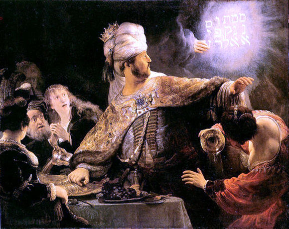  Rembrandt Van Rijn Feast of Belshazzar - Art Print