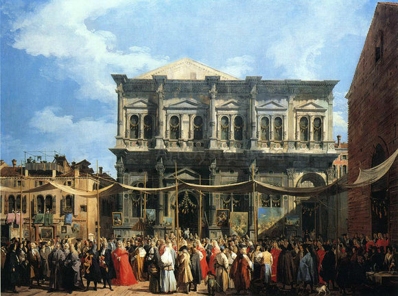  Canaletto Feast of San Rocco (also known as The Doge Visiting the Church and Scuola di S. Rocco) - Art Print