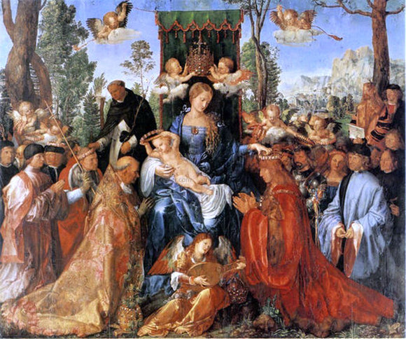  Albrecht Durer Feast of the Rose Garlands - Art Print