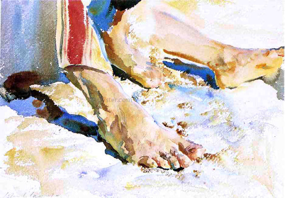  John Singer Sargent Feet of an Arab, Tiberias - Art Print