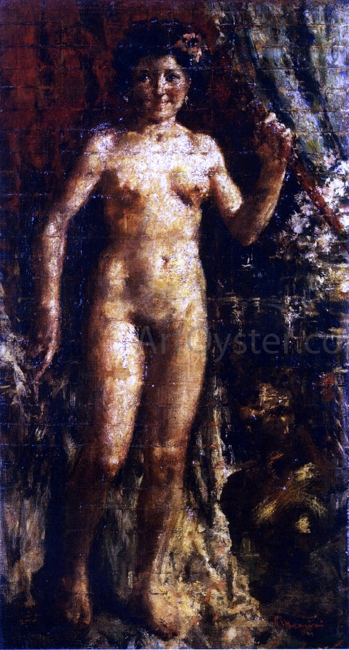  Antonio Mancini Female Nude - Art Print