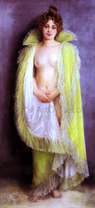 Pierre Carrier-Belleuse Femme En Deshabillee Verte - Art Print
