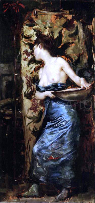  Julius LeBlanc Stewart Femme Mi-Nue - Art Print