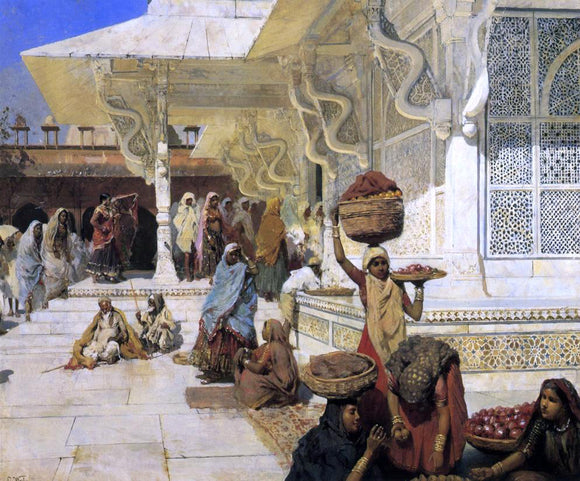  Edwin Lord Weeks Festival at Fatehpur Sikri - Art Print