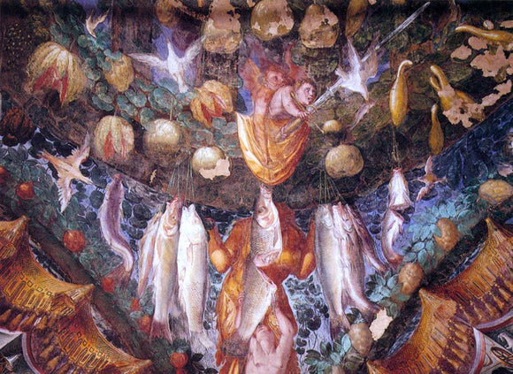  Cristofano Gherardi Festoon Decoration (detail) - Art Print