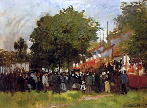  Claude Oscar Monet Fete at Argenteuil - Art Print