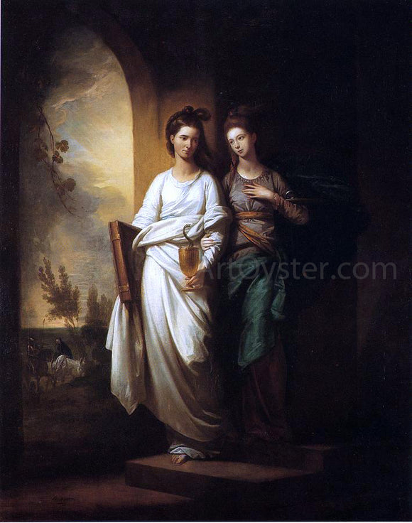  Benjamin West Fidelia and Speranza - Art Print