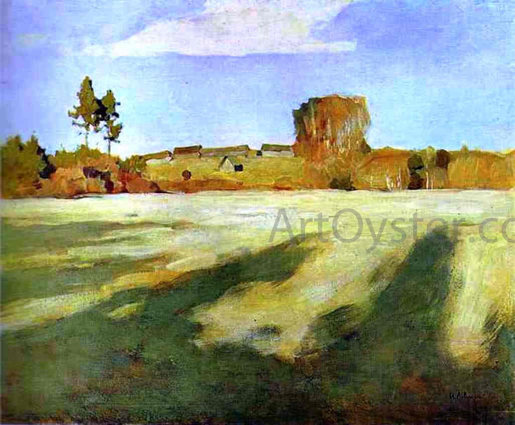 Isaac Ilich Levitan Field After Harvest Art Print – printoyster.com