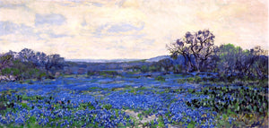  Julian Onderdonk Field of Bluebonnets - Art Print