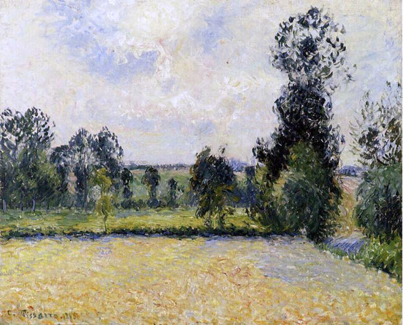  Camille Pissarro Field of Oats in Eragny - Art Print