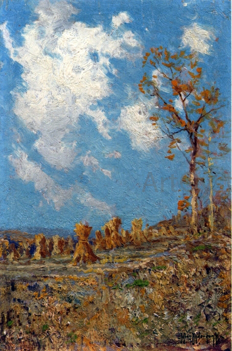  Julian Onderdonk Field with Corn Shocks - Art Print