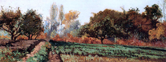  Paul-Camille Guigou Fields and Trees, Autumn Study - Art Print