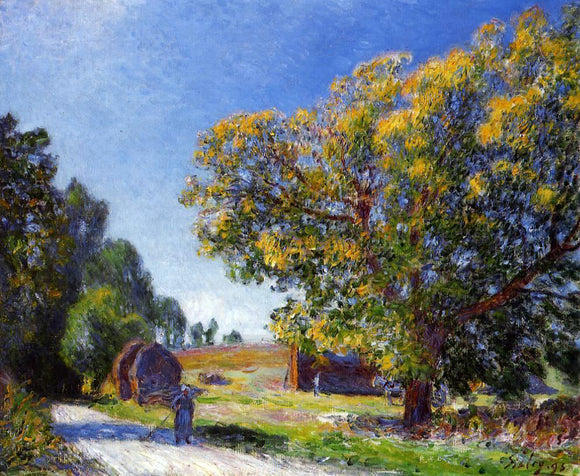  Alfred Sisley Fields around the Forest - Art Print