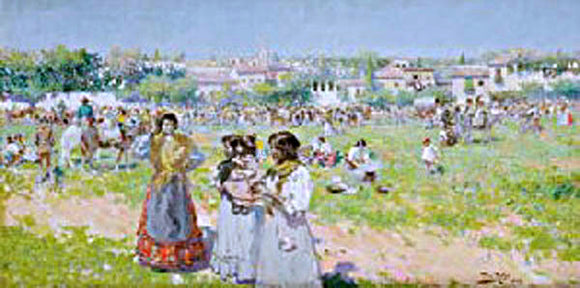  Alberto Pla Y Rubio Fiesta en el Campo - Art Print