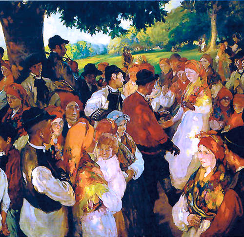  Joaquin Sorolla Y Bastida Fiesta Gallega - Art Print