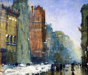  Arthur Clifton Goodwin Fifth Avenue, New York - Art Print