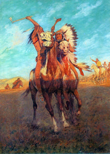  Charles Schreyvogel Fight to the Finish - Art Print