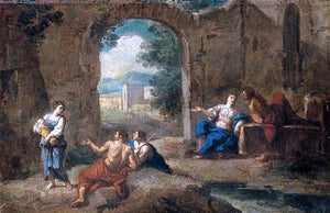 Andrea Locatelli Figures in a Landscape - Art Print