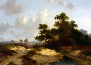  Jan Evert Morel Figures in a Summer Landscape - Art Print
