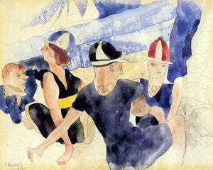  Charles Demuth Figures o Beach - Gloucester - Art Print