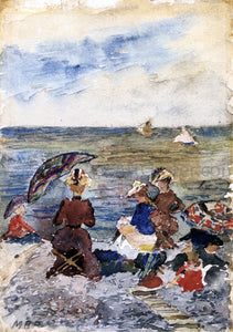  Maurice Prendergast Figures on the Beach - Art Print