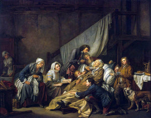  Jean Baptiste Greuze Filial Piety - Art Print