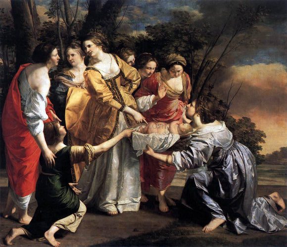  Orazio Gentileschi Finding of Moses - Art Print