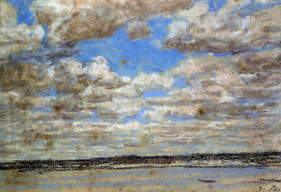  Eugene-Louis Boudin Fine Weather, White Clouds - Art Print
