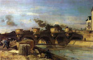  Johan Barthold Jongkind Fire on Pont Neuf - Art Print