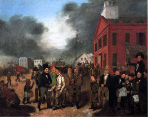  Thomas Mickell Burnham First State Election, Michigan, 1837 - Art Print