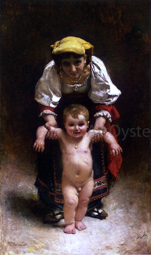  Leon Joseph Florentin Bonnat First Steps - Art Print