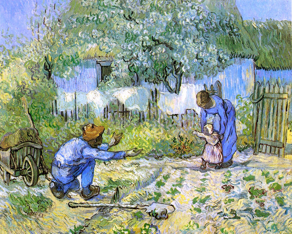  Vincent Van Gogh First Steps (after Millet) - Art Print