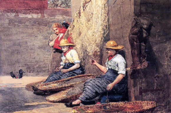  Winslow Homer Fishergirls - Art Print